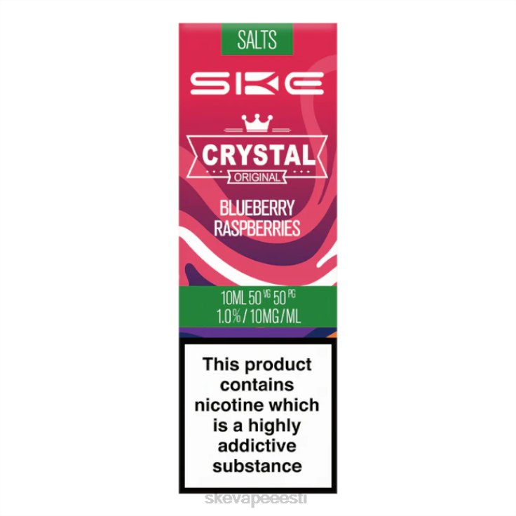 SKE Vape Eesti - SKE kristalne nikkelsool - 10 ml mustika vaarikad BD60X112