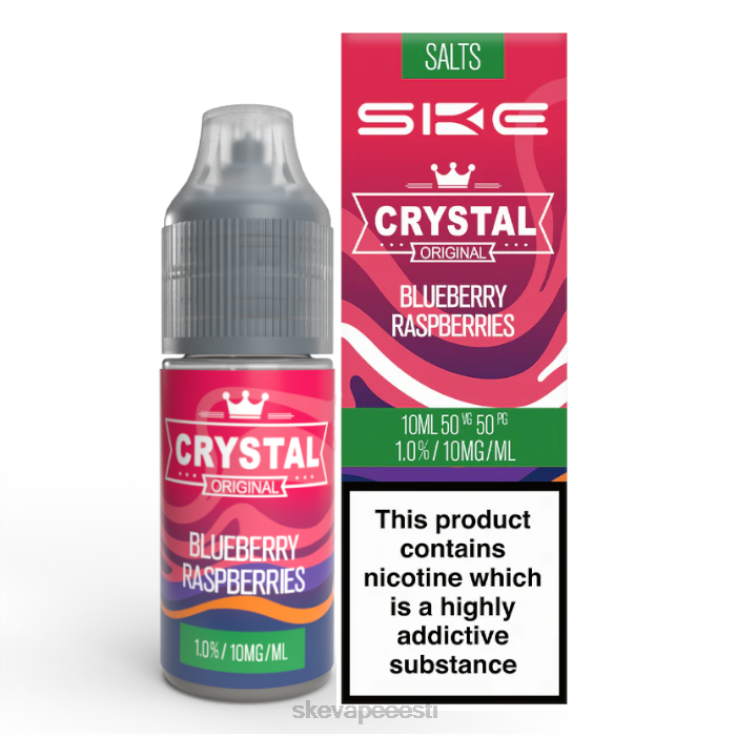 SKE Vape Eesti - SKE kristalne nikkelsool - 10 ml mustika vaarikad BD60X112