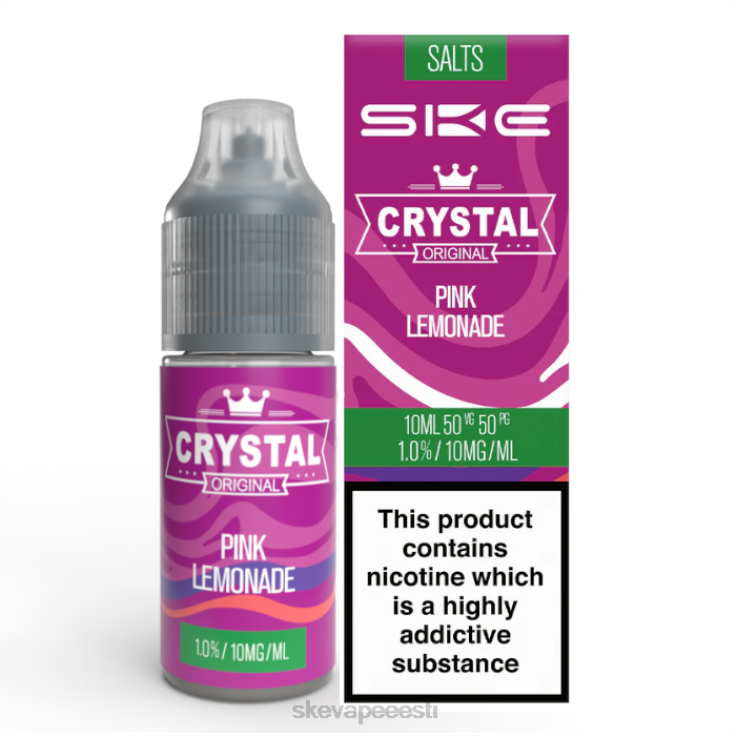 SKE Vape Refills - SKE kristalne nikkelsool - 10 ml roosa limonaad BD60X117