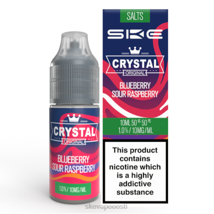 SKE Vape Tallinn - SKE kristalne nikkelsool - 10 ml mustikas hapu vaarikas BD60X113