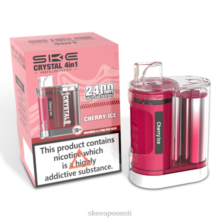SKE Vape Pen - SKE kristall 2400 4 in 1 pod komplekt kirsijää BD60X99