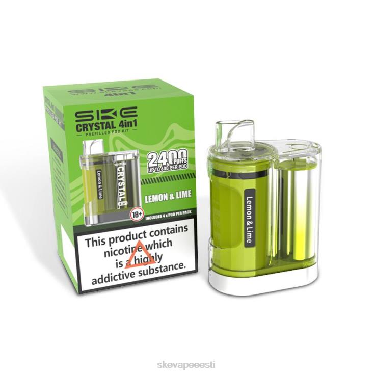 SKE Vape Review - SKE kristall 2400 4 in 1 pod komplekt sidrun & laim BD60X8