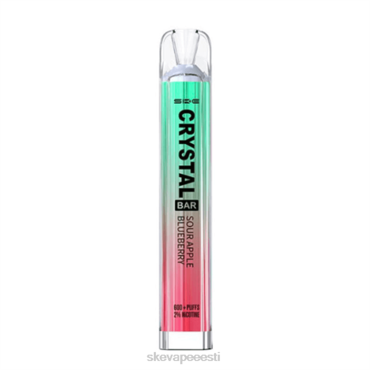 SKE Vape Flavours - SKE kristallbaar ühekordselt kasutatav vape hapu õun ja mustikas BD60X84
